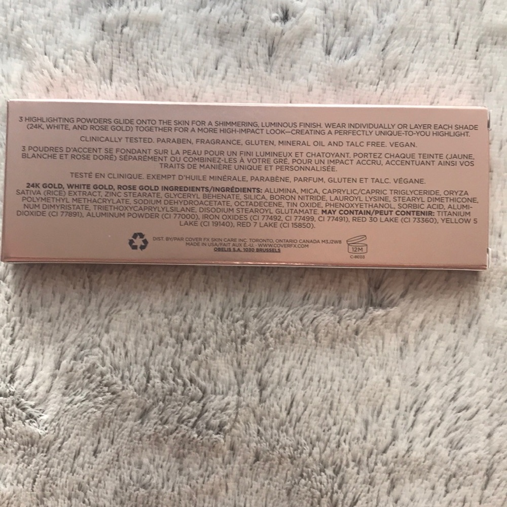 COVER FX Rose Gold Bar Highlighting Palette - Picture 4 of 4